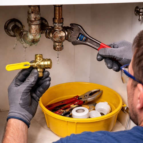 shut off valve installs